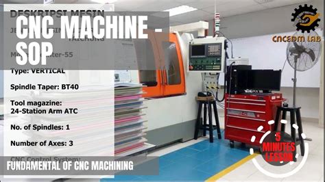 sop for cnc machine|sop for machine operator.